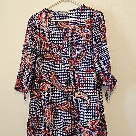 Anthropologie Figueroa and Flower 3/4 sleeve blouse - Picture 1 of 9